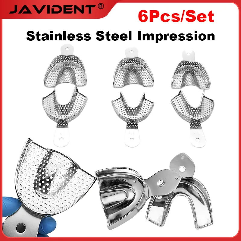 Dental Materials: Stainless Steel Impression Trays; High-Temperature-Resistant, Rust-Proof 304 Stainless Steel Impression Trays
