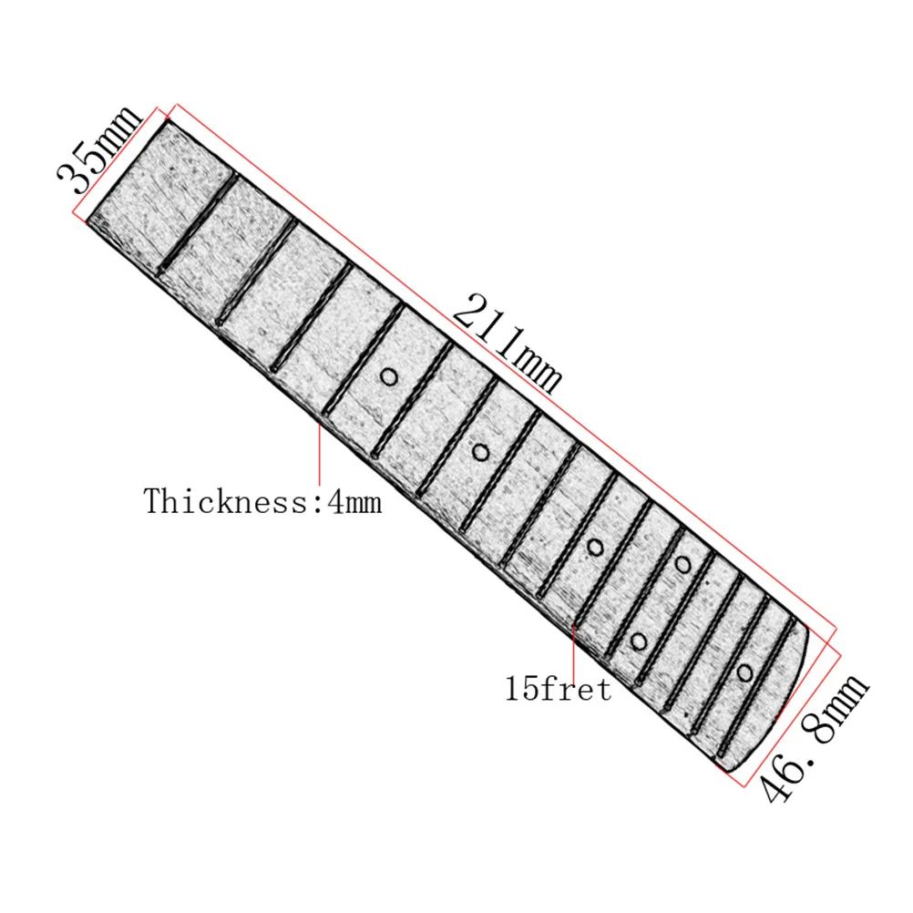 

Rosewood Fingerboard Concert Ukulele Fretboard Instrument Parts and Accessories