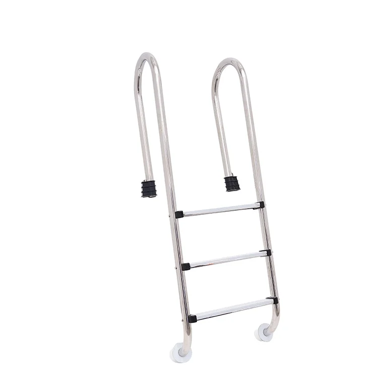 Escalera de piscina con acero inoxidable 304 de 1,0 mm de espesor para una fácil acceso