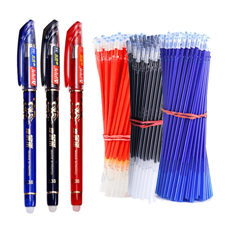 14pcs/set Erasable Gel Pen Refills Rod 0.5mm Colorful Washable  Erasable Pen for School Pen Writing Tools Kawaii Stationery