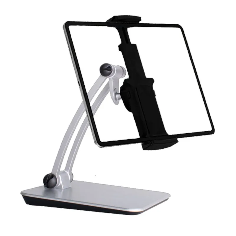 

Alloy desktop mobile phone holder foldable portable lazy live streaming online course mobile phone tablet holder