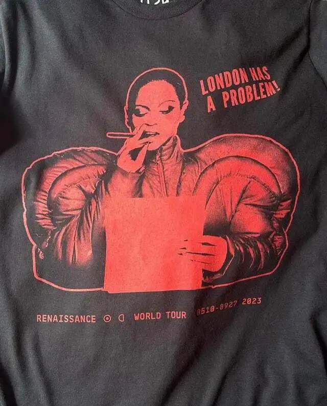 Beyonce London ma Problem! Renesansowy światowa trasa 2023 T shirt NH104