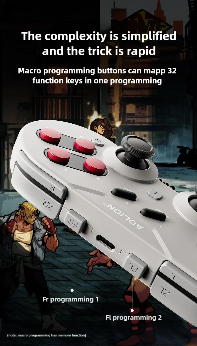 Draadloze Game Controller mit Dual Hall-Effekt für Nintendo Switch/PC/ANDROID/IOS Tragbares Gamepad Mehrere Verbindungsmethoden