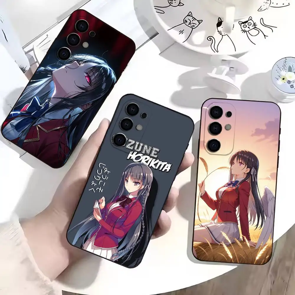 Classroom Horikita Suzune  Phone Case For Samsung S25,S24,S21,S22,S23,S30,Ultra,S20,Plus,Fe,Soft Silicone Black Cover