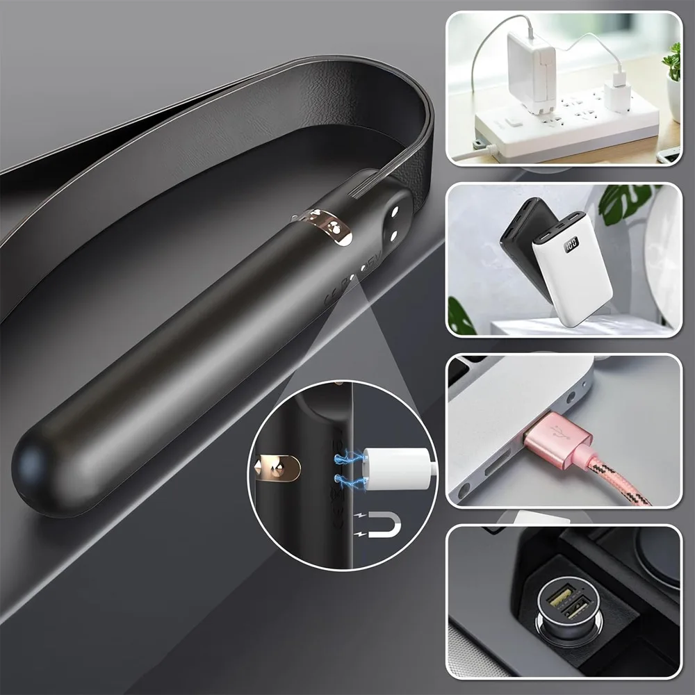 Electric Vibrating BDSM Whip Spanking Toy Bondage Roleplay Cosplay Multi Speed Massager Dom Sub Fetish Couples Adult Accessory view 3