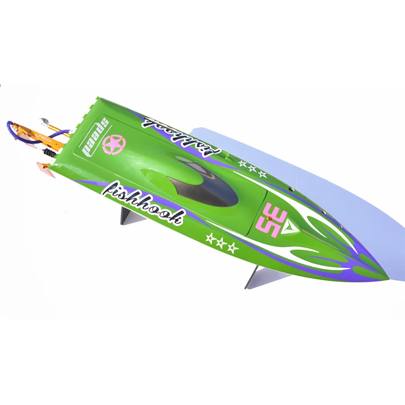 RC Boat H625 Wolf Tooth FRP Hull Electric Boat B2872 Brushless Motor Anti-rollover Model Toy