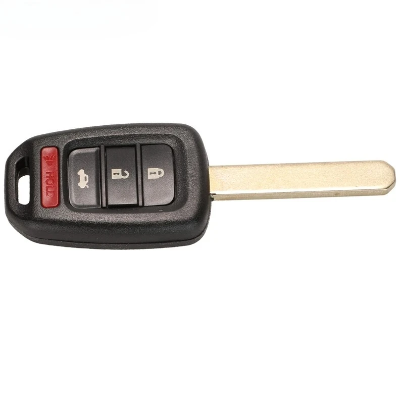 10 unids/lote carcasa de llave de coche 2/3/4 botones para Honda Civic City Fit HR-V XR-V funda para mando a distancia automático