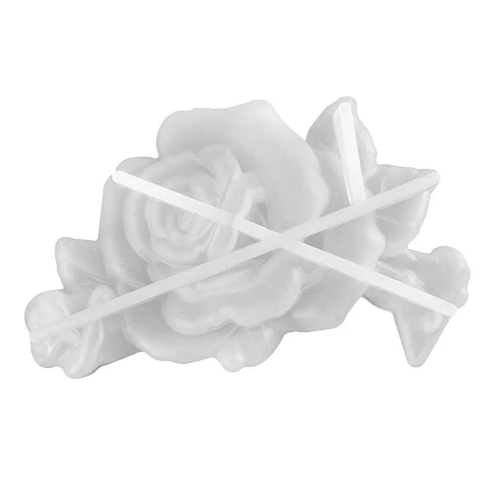 1 قطعة قالب السيليكون الوردي لتقوم بها بنفسك قالب راتنجات الايبوكسي صينية الصب الإبداعية للحلي زهرة الورد الزخرفية قالب ذاتي الصنع