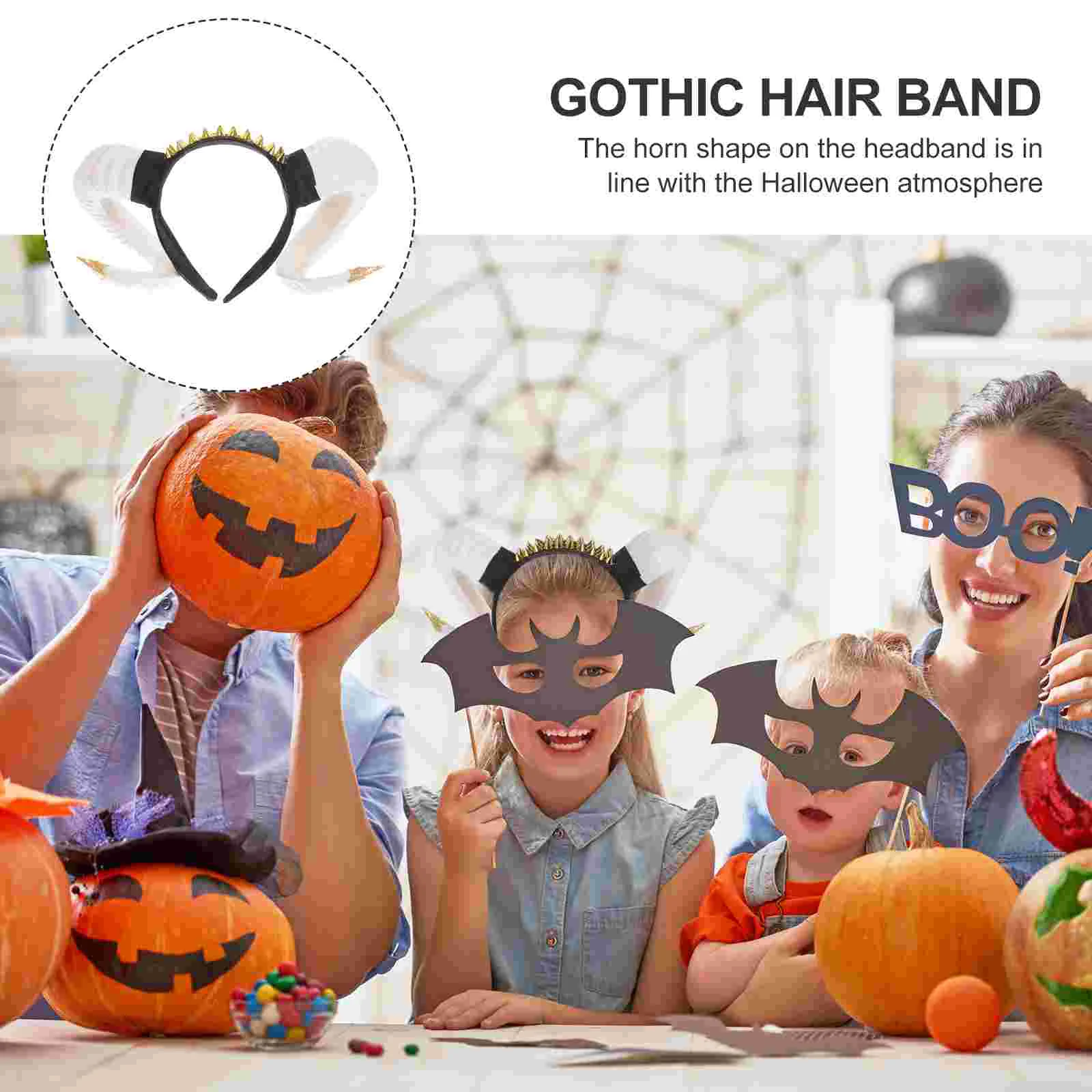 Trompet Klauw Hoofdband Man Halloween Decor Hoorns Leuke Plastic Grappige Os Haar Hoepel Schapen