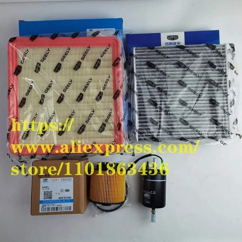 

4pcs/set Filter Set for Geely Coolray SX11/Proton X50 1.5T Air,Oil,Cabin,Fuel Filter