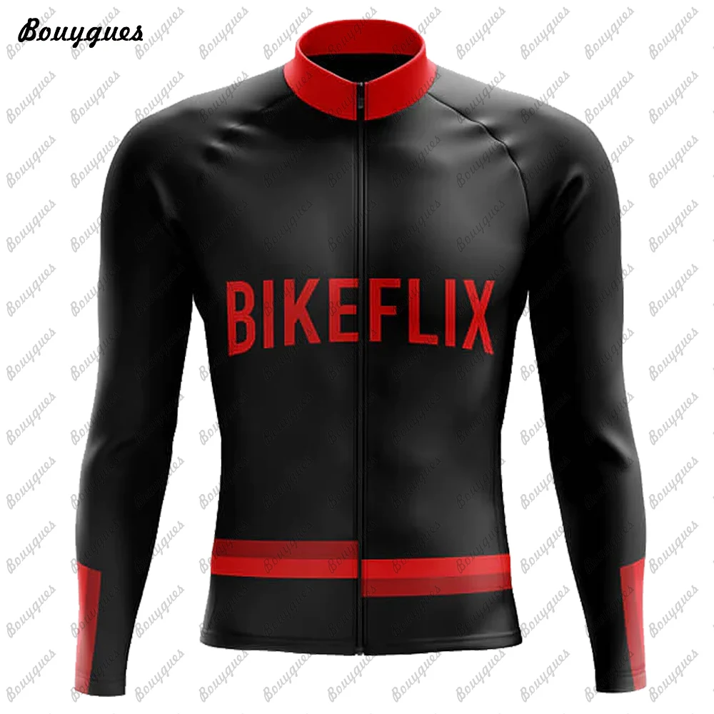 New Triathlon Winter Thermal Fleece And Thin Cycling Clothes Set Men Long Sleeves Jersey Suit Outdoor Riding Bike MTB Clothing