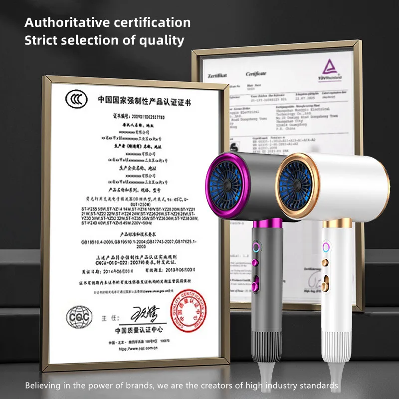 حار بيع عالية السرعة مجفف الشعر 2400 واط عالية الطاقة الصامت درجة حرارة ثابتة العناية بالشعر صالون الشعر المنزلي المطرقة مجفف الشعر