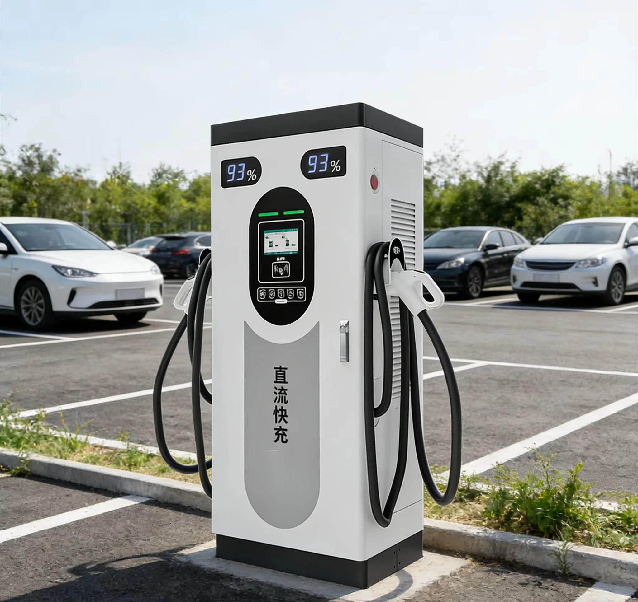 60KW DC Floor-mounted Electric Vehicle Charging Station Car DC EV Fast Charging Station Pile