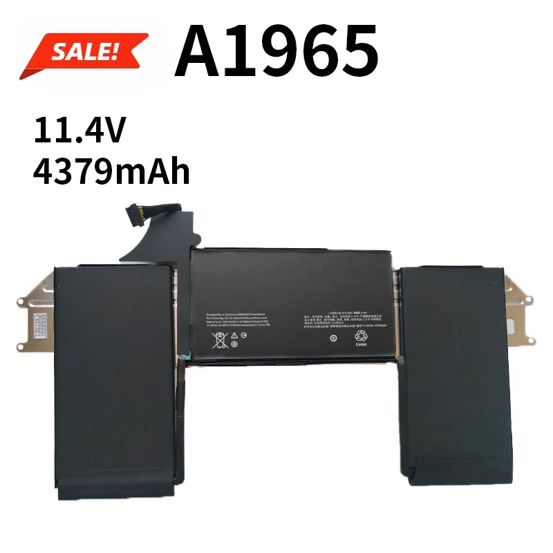 A1965 Laptop Battery for Apple Macbook Air Retina  A1932 2018 2019 Year 11.40V 4379mAh