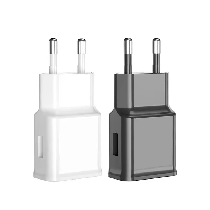 

5V 2A EU Plug Dual USB Ports Charger Universal Mobile Phone Chargers Portable Travel Wall Sockets USB High-speed Charger Adapter