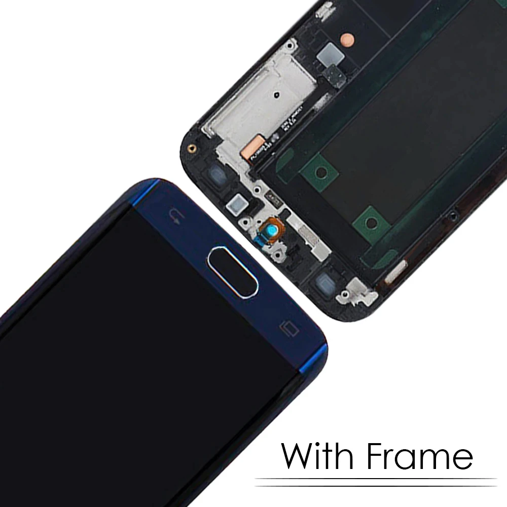 5.1\'\' OEM AMOLED OLCD For SAMSUNG Galaxy S6 EDGE LCD Display Digitizer Touch Screen For S6 Edge G925F G925 LCD With Burn Shadow