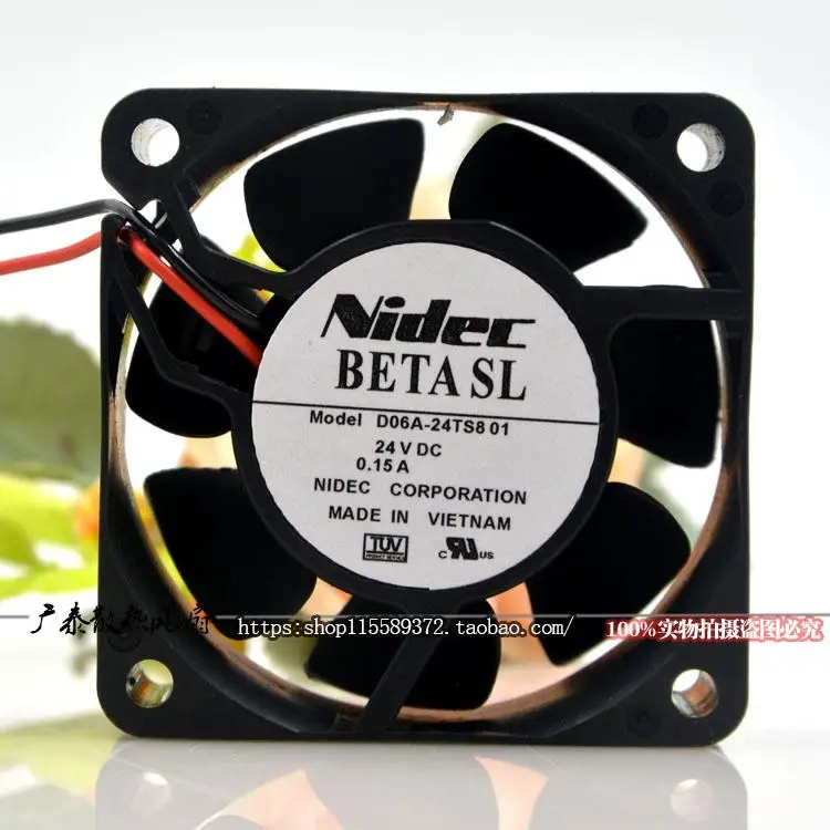 NEW ORIGINAL D06A-24TS8 01 24V 0.15A 6025 60x60x25mm COOLING FAN RADIATOR