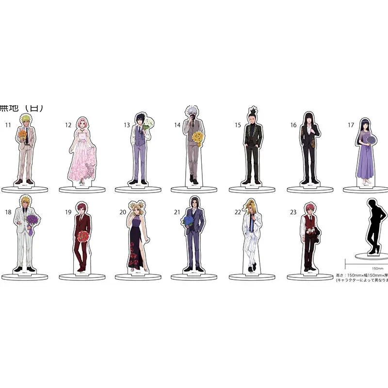 NARUTO Plate Desk Decor Wedding Standee Bridal Bouquet Collection Ornament Accesorios Uchiha Sasuke Acrylic Doll Haruno Sakura