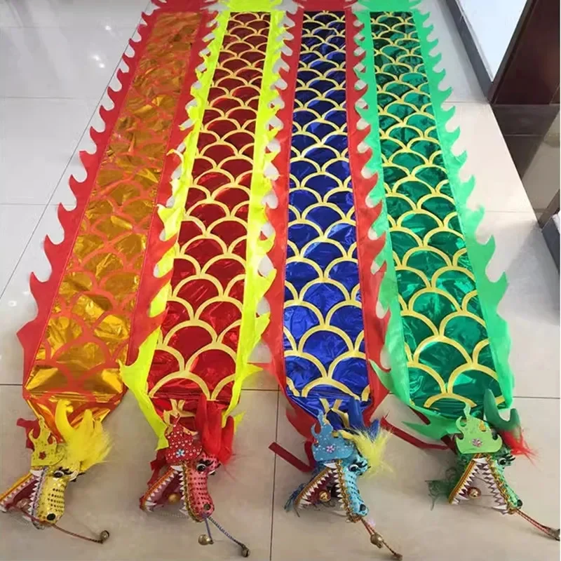 Dragon streamer colorido de fitness para niños y adultos, Equipo de Rendimiento de baile de dragón, juegos al aire libre, envío gratis, 3m/5m