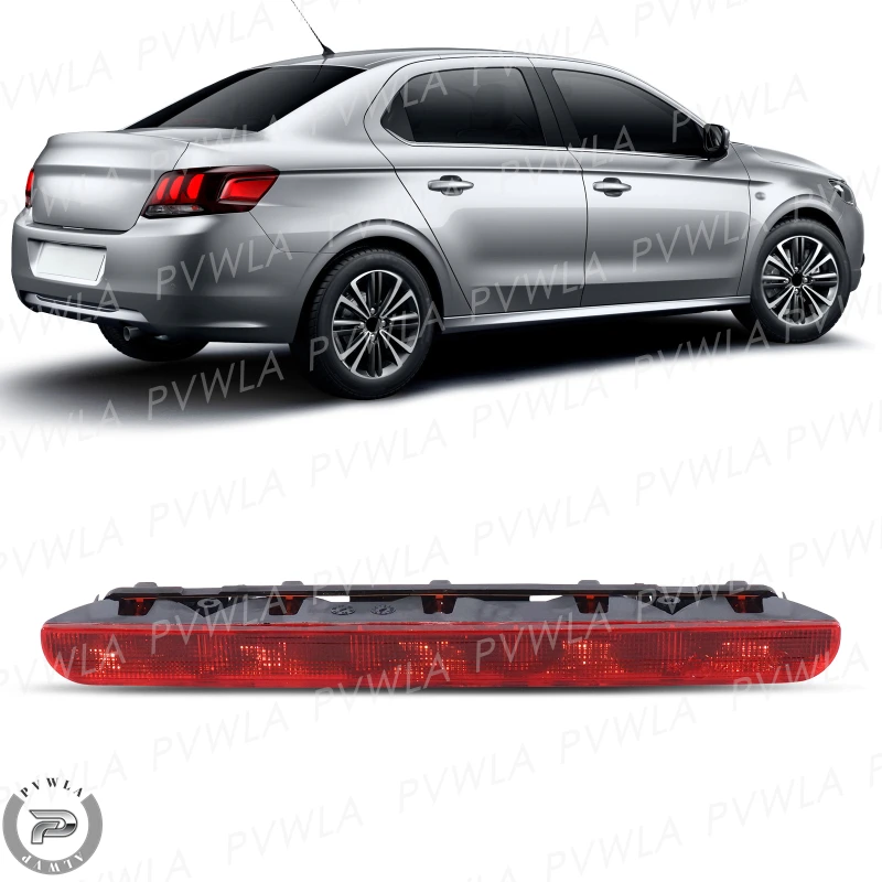 

Rear High Mount Lamp For Citroen C-Elysee/Peugeot 301 Sedan 2012 2013 2014 2015 2016-2025 Car Third Brake Light 3rd Stop Lamp