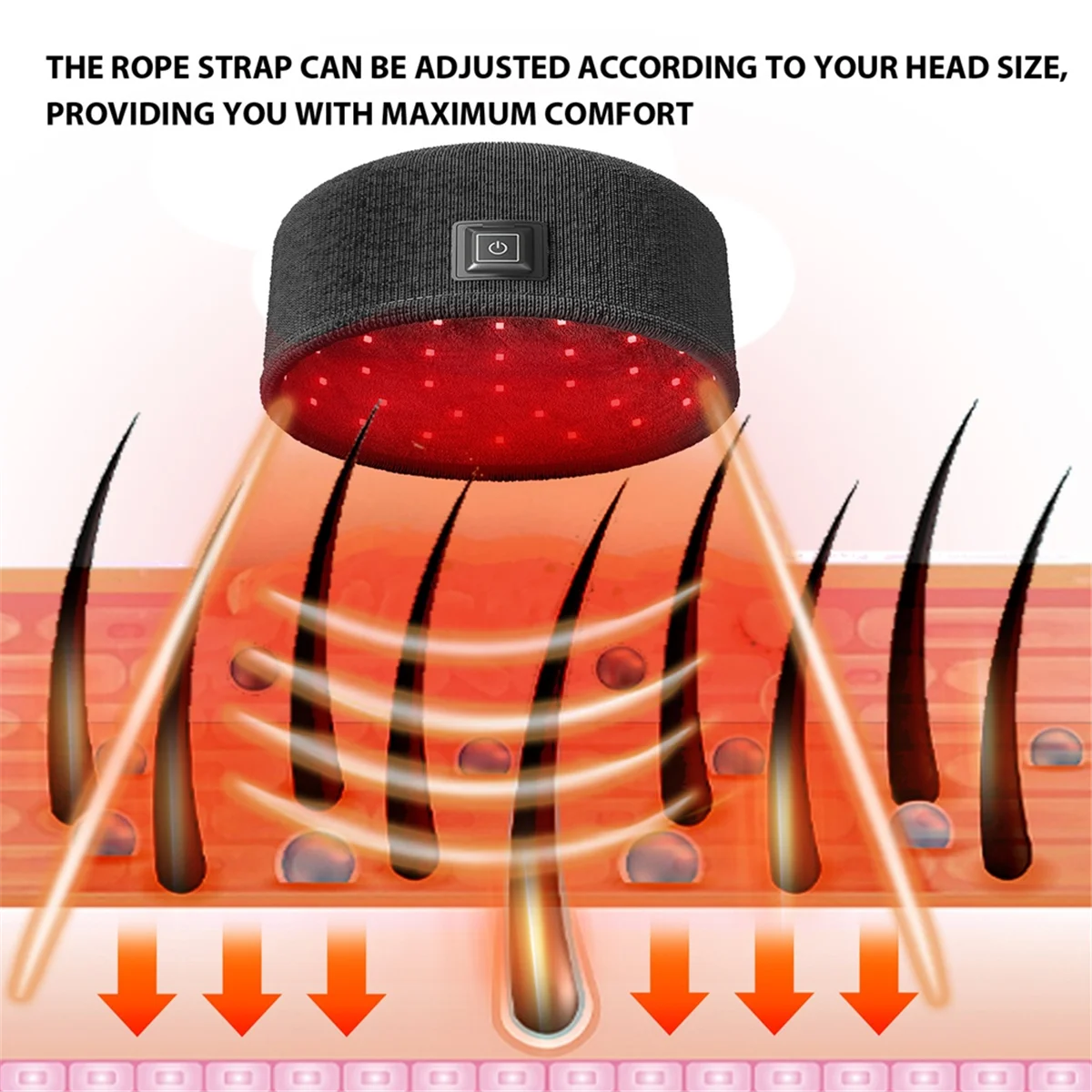 Sombrero para el cabello sin Frizz, gorro engrosador para el cabello, suministros para el cuidado del cabello, hidrata y repara el cabello seco y dañado, negro