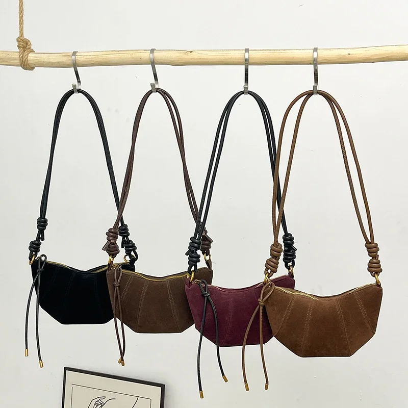 Nylon Zipper 2024 Hot Selling Hobos Shoulder Bag Solid Color High Beauty Fashion Handbag Soft Versatile Trendy Crossbody Bag