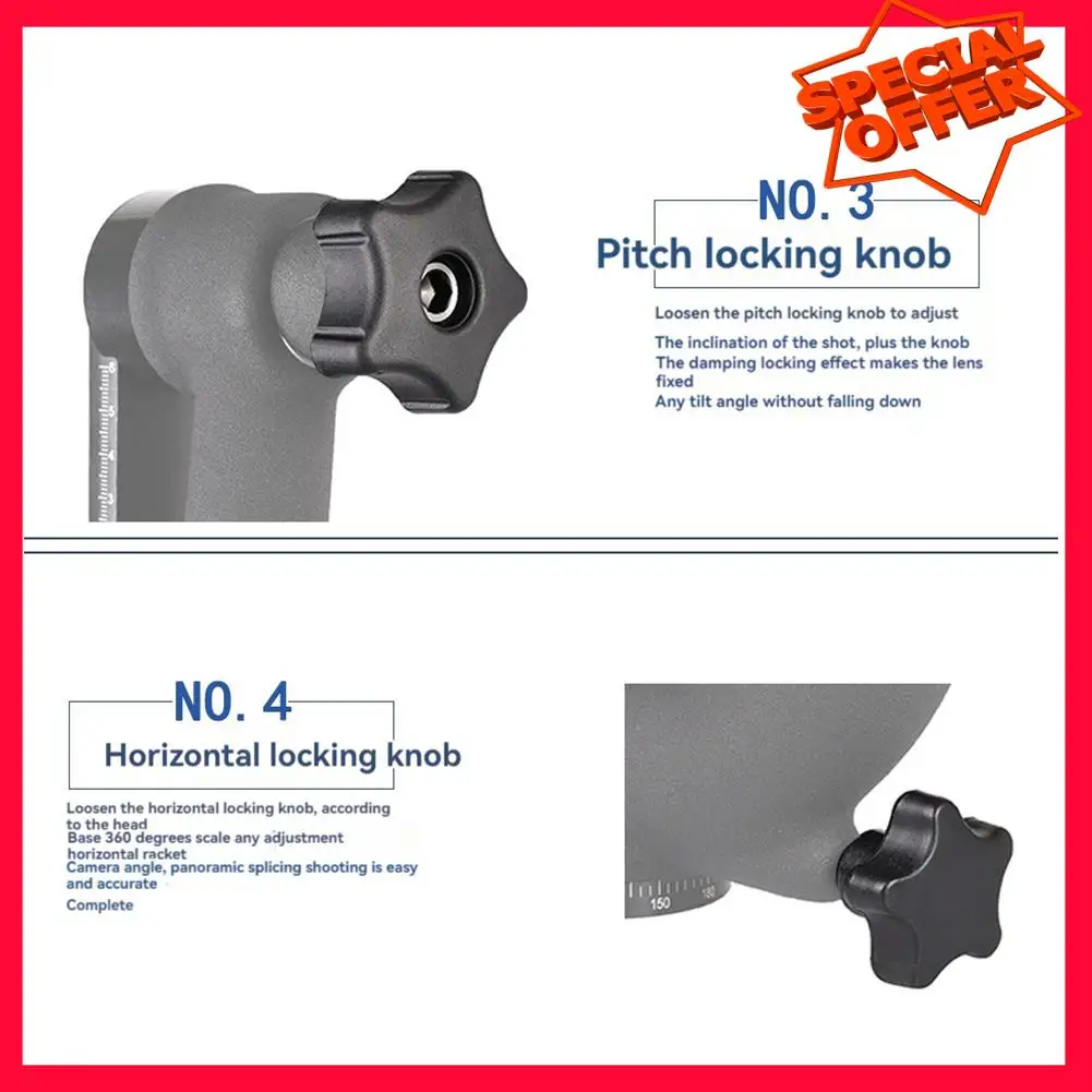 -ESTR Fotografie Gimbal Statiefkoppen Monopod Telelens Vogelhoofden Gimbal Voor Professionele Fotografiebenodigdheden