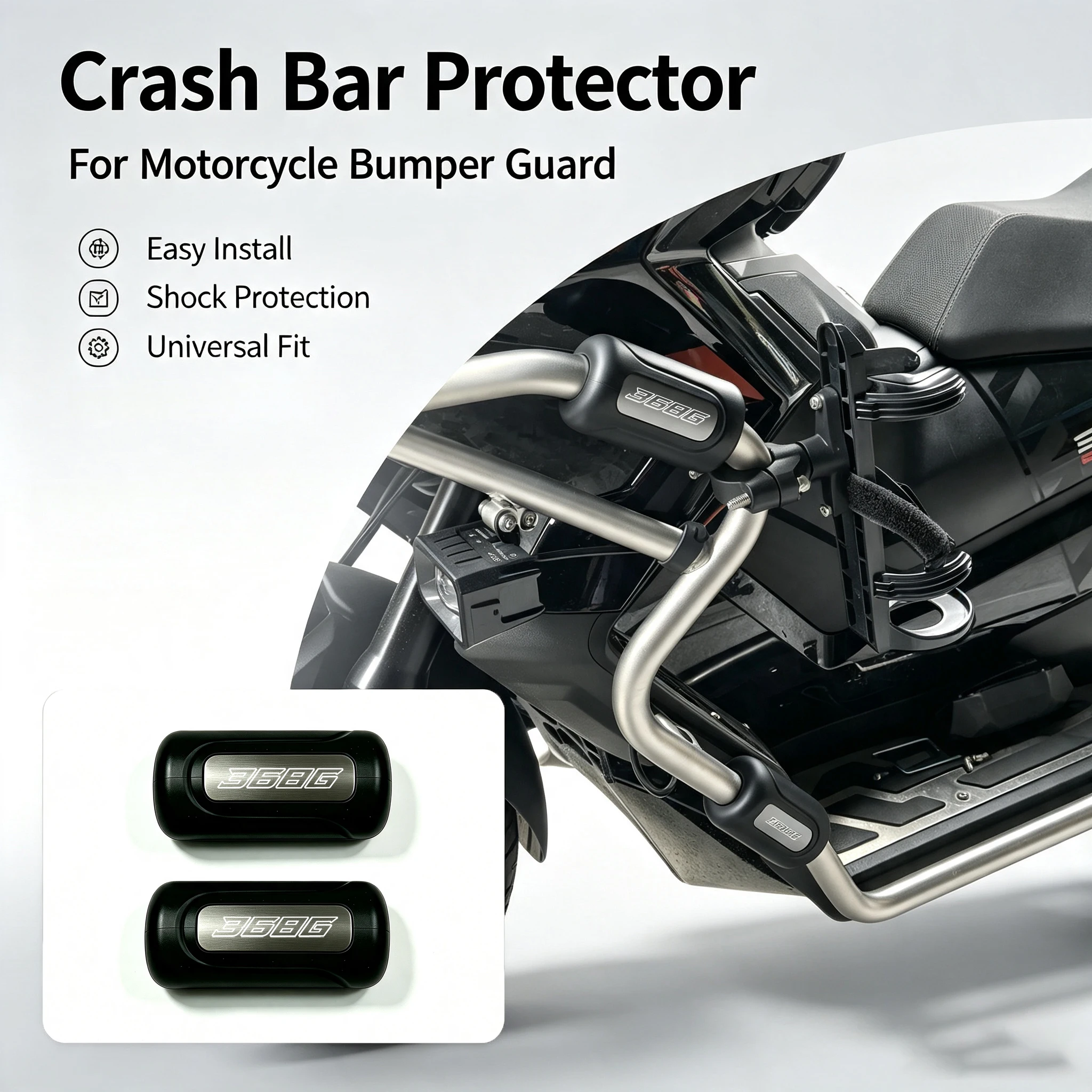 FOR ZONTES 368G 501G 368 K/M/D 350E/D/M/K ZT310 R/X/T/V G1 125 ZT125U Universal 22 25  Motorcycle Bumper Slider Protection Block