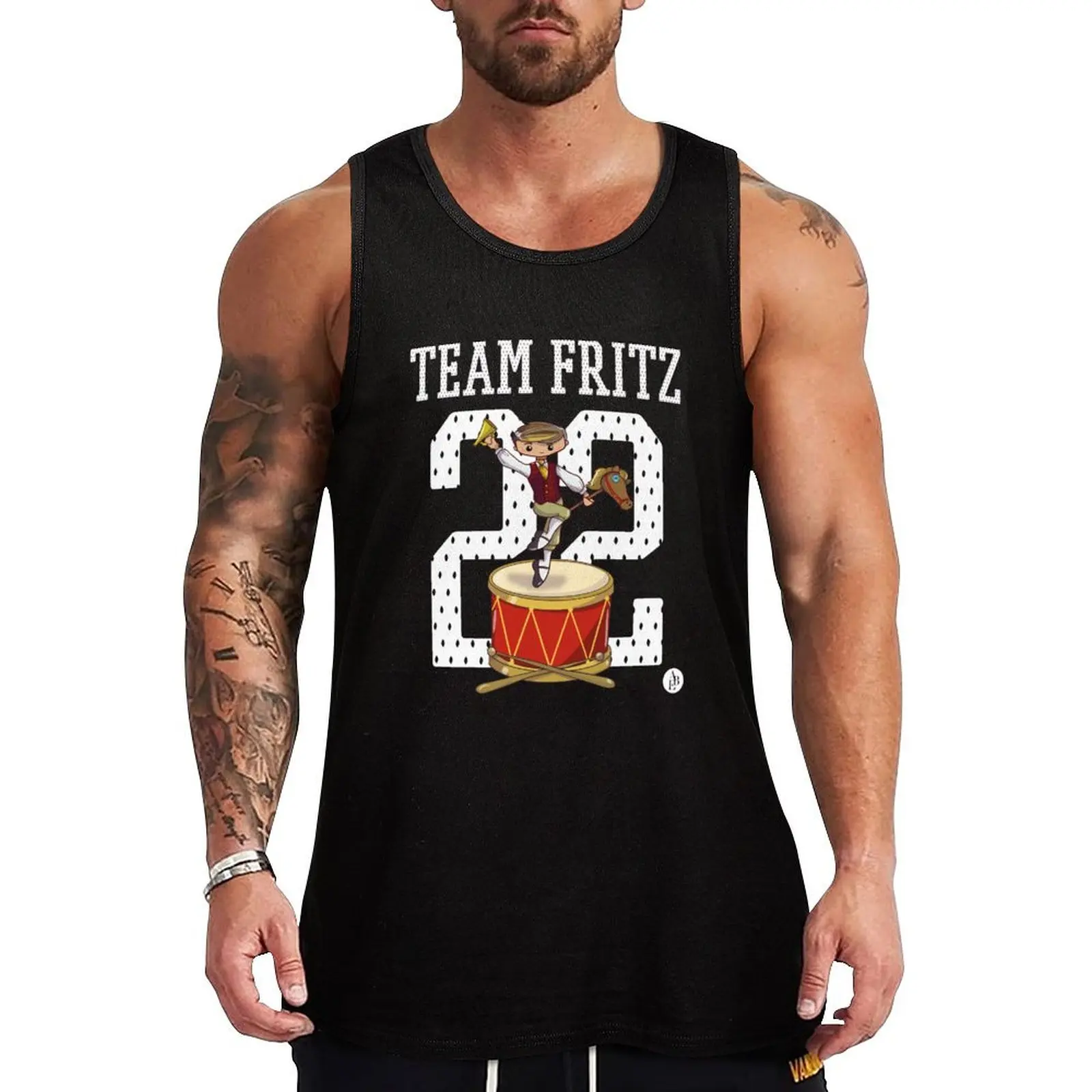 

TEAM FRITZ (2022) Tank Top sleeveless shirt man gym Men's gym t-shirts for men gym t shirt men