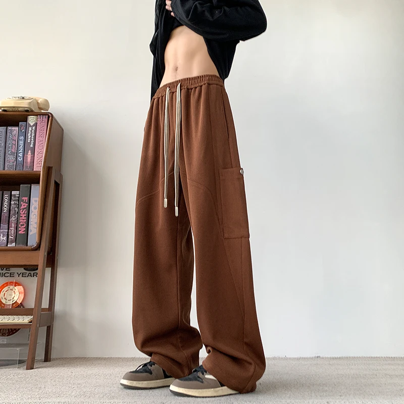 

Охотничьи брюки, спортивные брюки для кемпинга, удобные и универсальные дышащие брюки до щиколотки, трендовые спортивные брюки для отдыха, прямые мужские брюки