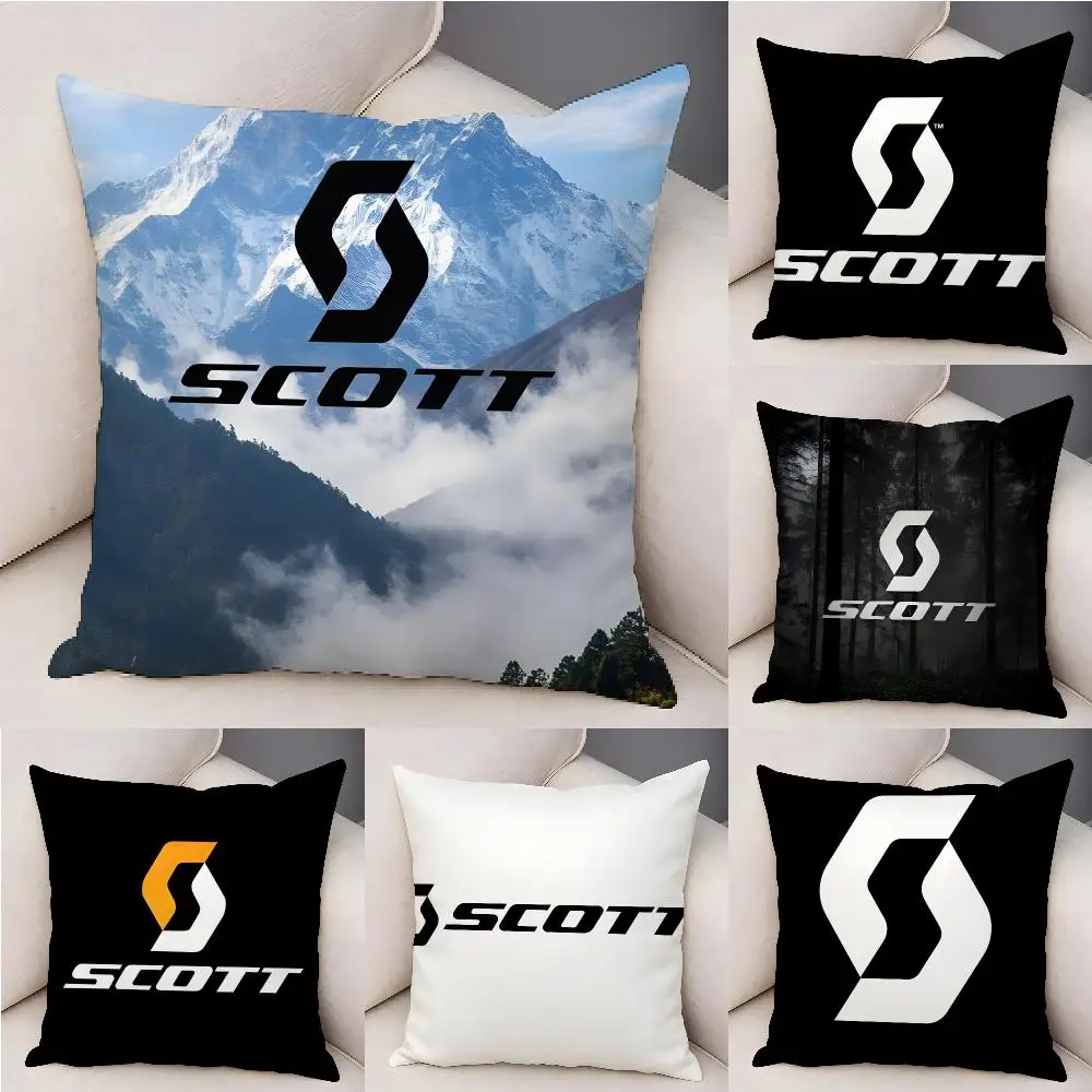 Fashion Cool S-Scott-T Bike Cushion Cover Organic Linen Square Pillow Case Durable Non-Allergenic And Kind To Skin