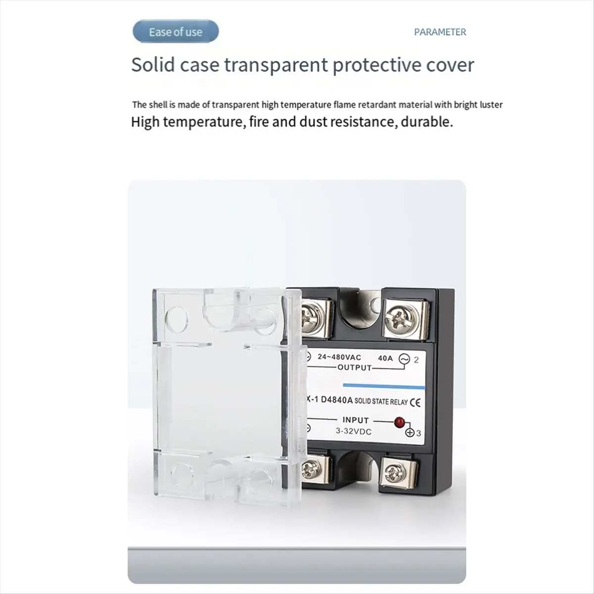 & AT27  Single Phase Solid State Relay Single Phase SSR DC Control AC Solid State Relay 25A