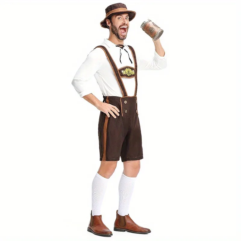 

German Beer Festival Men's Clothing Beer Festival Adult Clothing Traditional Woolen Sweater Style Party Role Playing Clothing