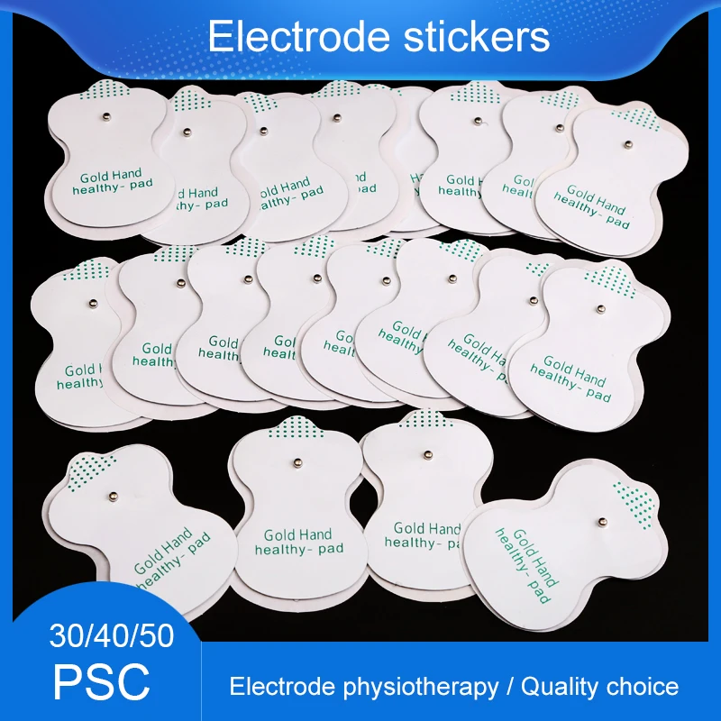 자기 접착 전극 패드, 근육 자극기 슬리밍 마사지 패치, TENS 기계, 디지털 기계, 40/50 개