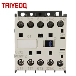 Contactor de CC pequeño CJX2K0910Z 9A, Contactor de voltaje LP1K0910, 12VDC, 24VDC, 36VDC, 48VDC, 110V, 220VDC