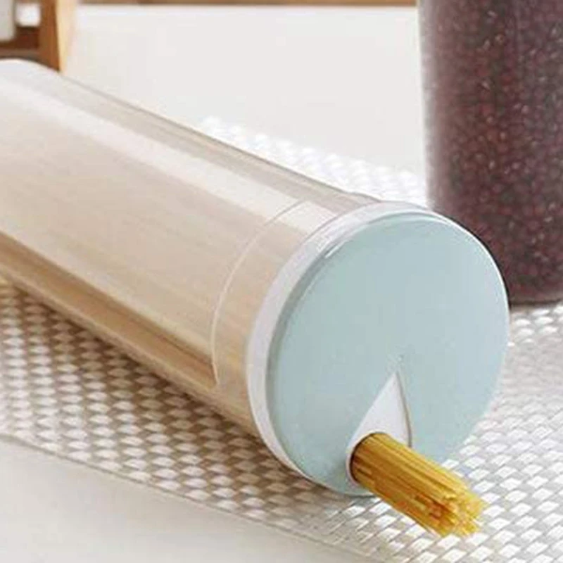 2 Pcs 2L Tall Clear Spaghetti Pasta Storage Container With Adjustable Lid,Multi-Purpose Plastic Kitchen Food Storage Jar