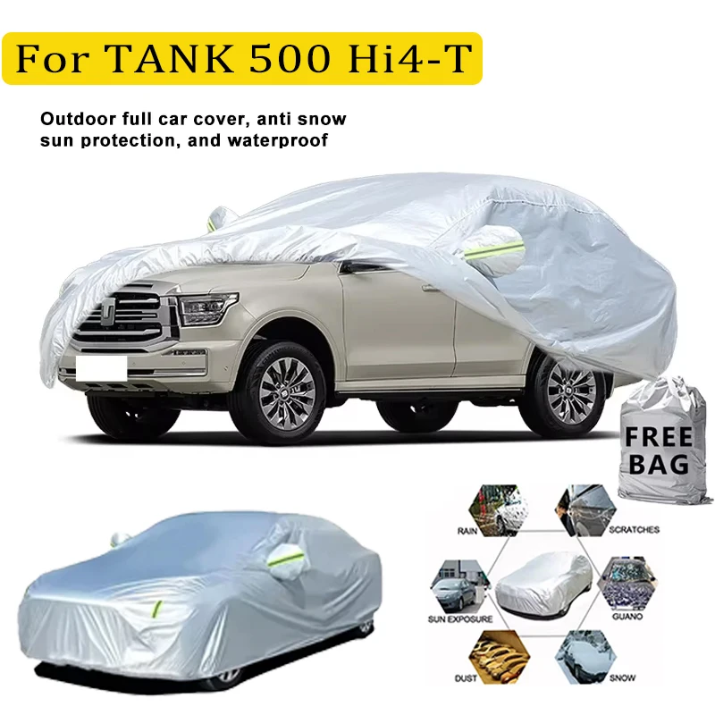 

For TANK 500 Hi4-T Car Cover Outdoor Protection Full Exterior Snow Cover SunshadeDustproof Protection Cover Car Accessories
