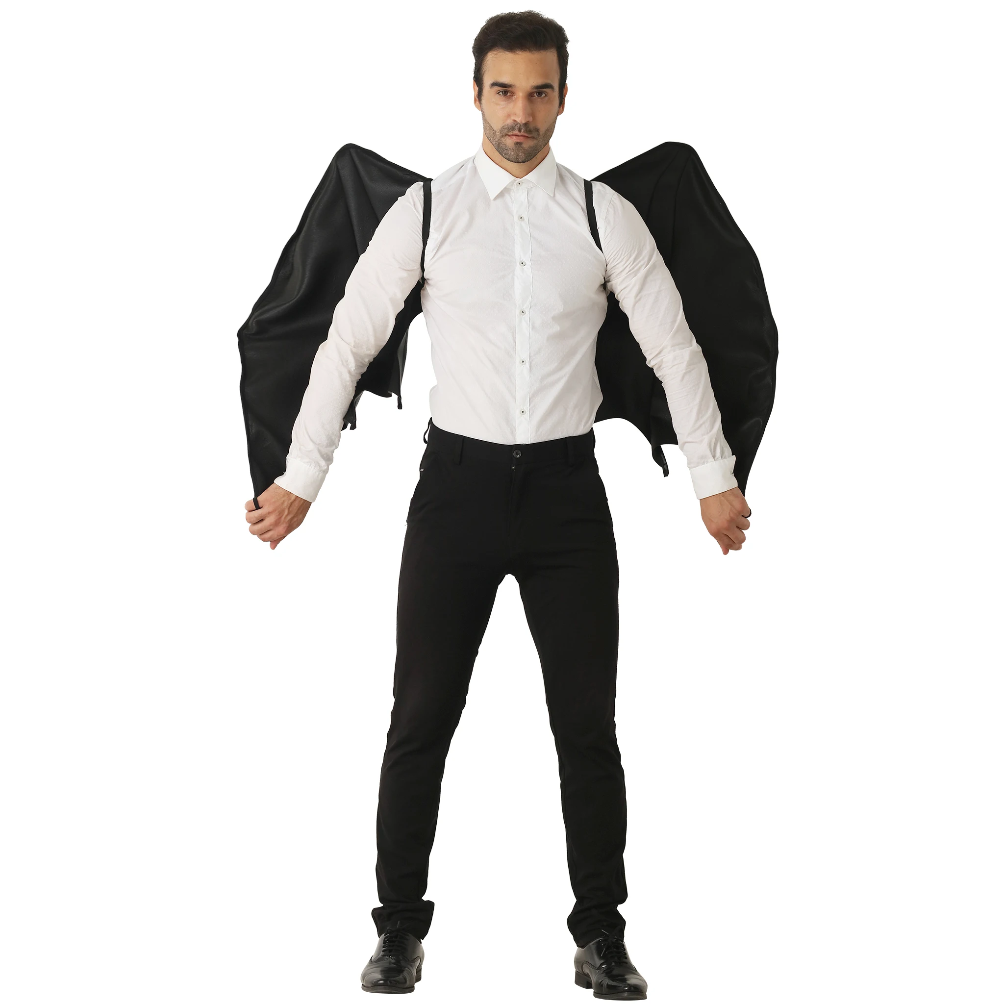 Ailes de Cosplay de Dragon noires pour adultes, accessoires pour spectacle sur scène, fête d'halloween