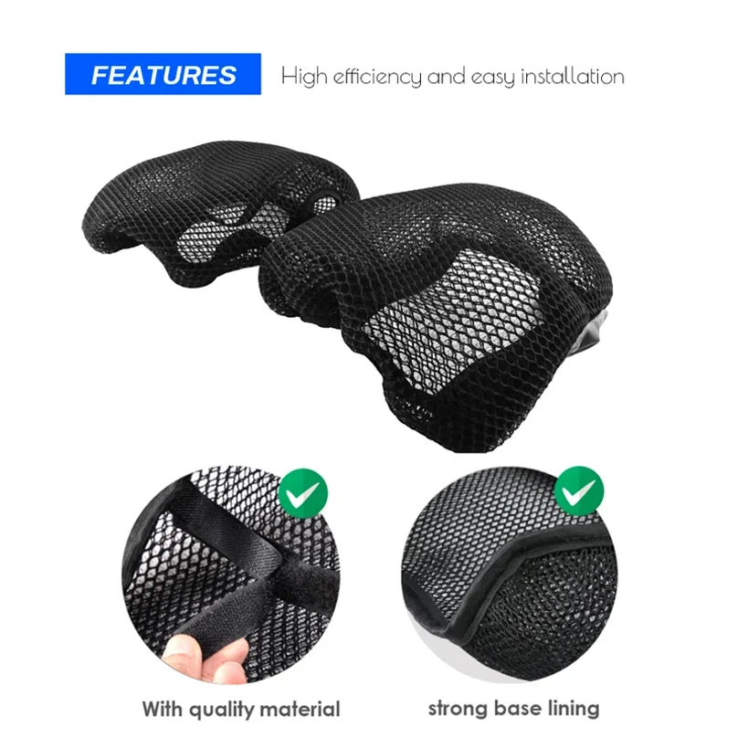 2004-2023 For BMW R1200GS R1250GS LC Adventure R 1250 GS 1200 Rally ADV Motorcycle Cool Seat Cover Rear and Front Seats view 3