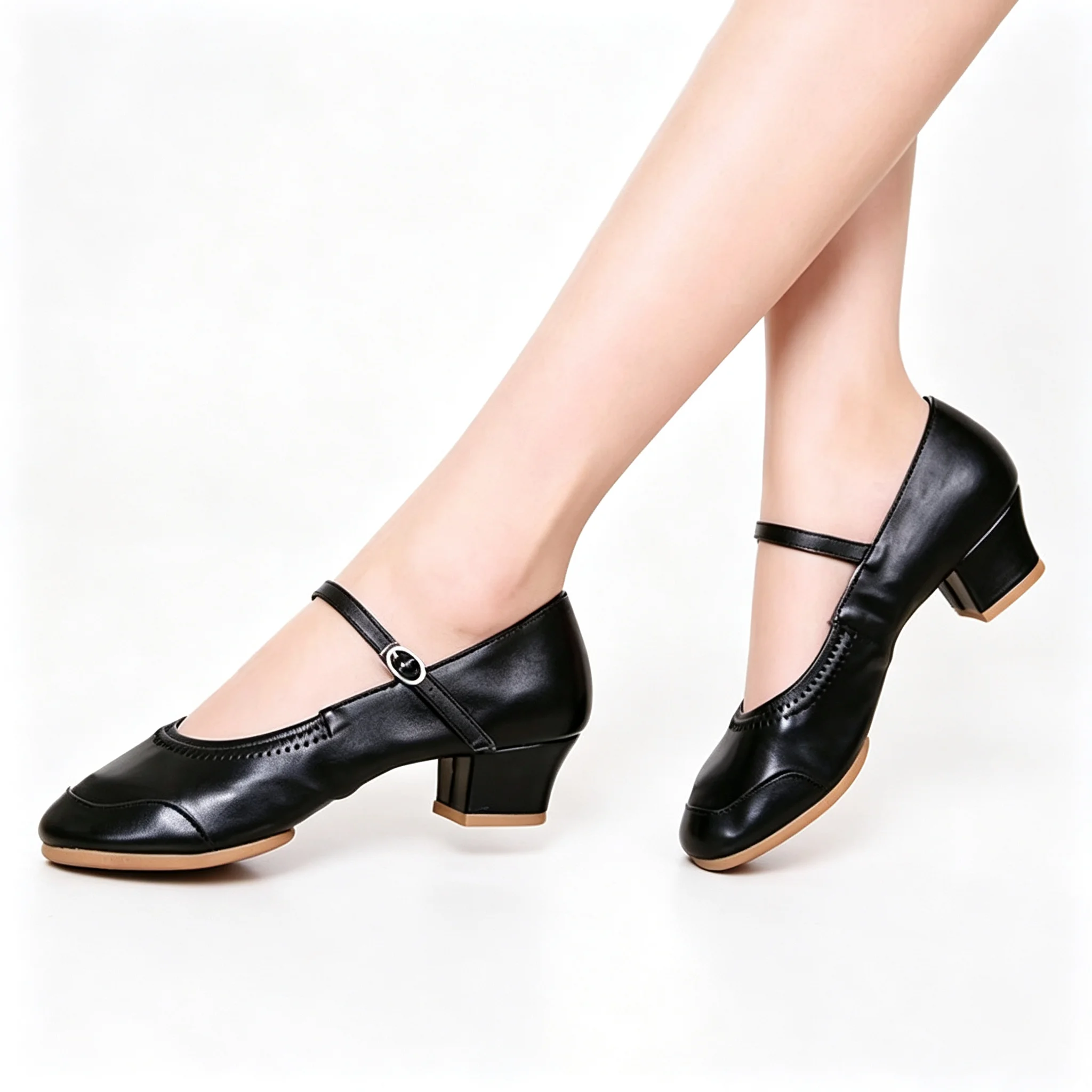 Dance Shoes Women Low-heeled Square Dancing Shoes Latin Salsa Dance Shoe Soft Sole Outdoor Dance Sneakers Spring Size 34-42