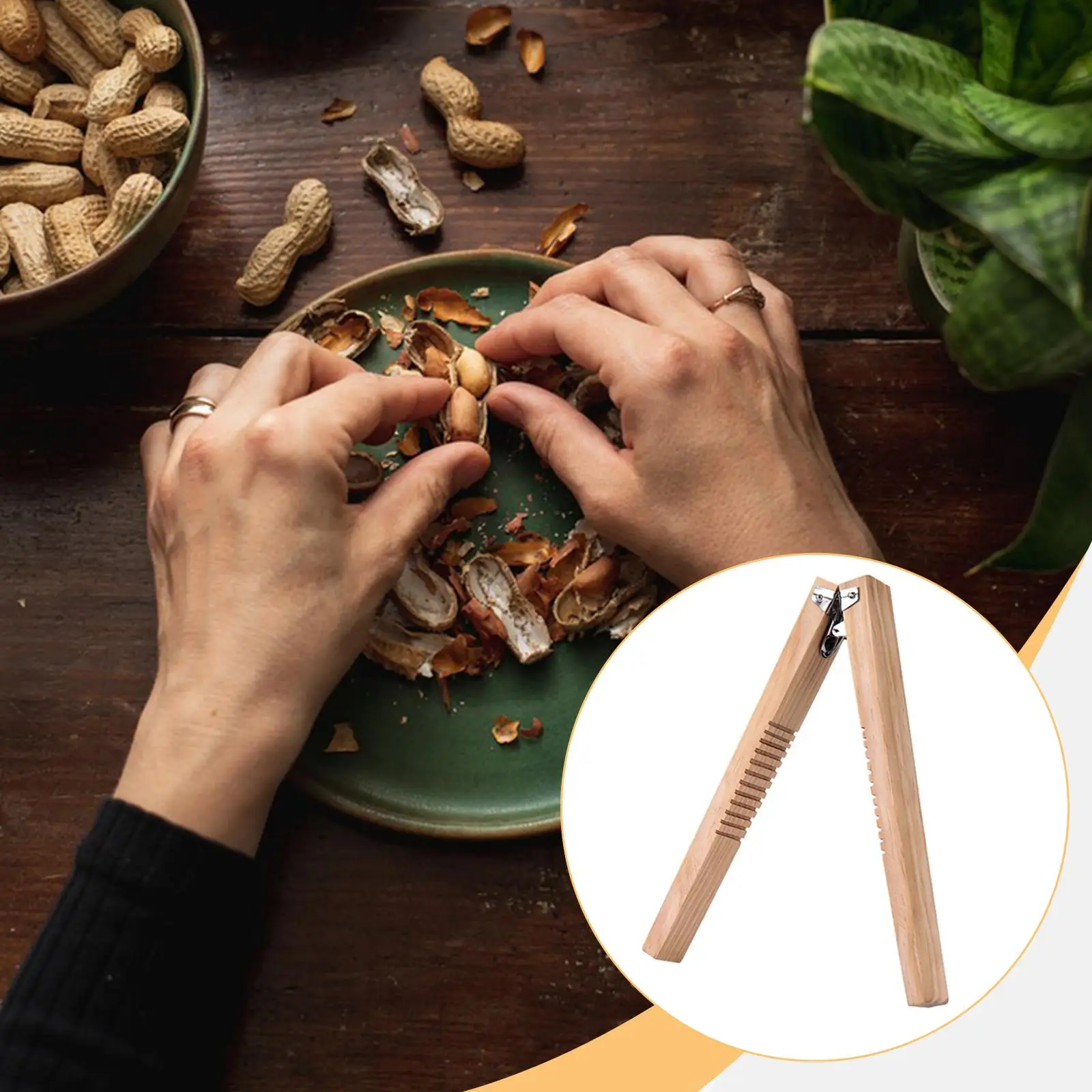 Peanut Sheller Kitchen Accessory, Durability, Wear Resistant, Portable, Premium, Practical Professional Peanut Cracker Tool