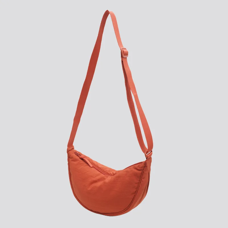 IMYOK Einfarbige Schultertasche für Damen aus Nylon 6