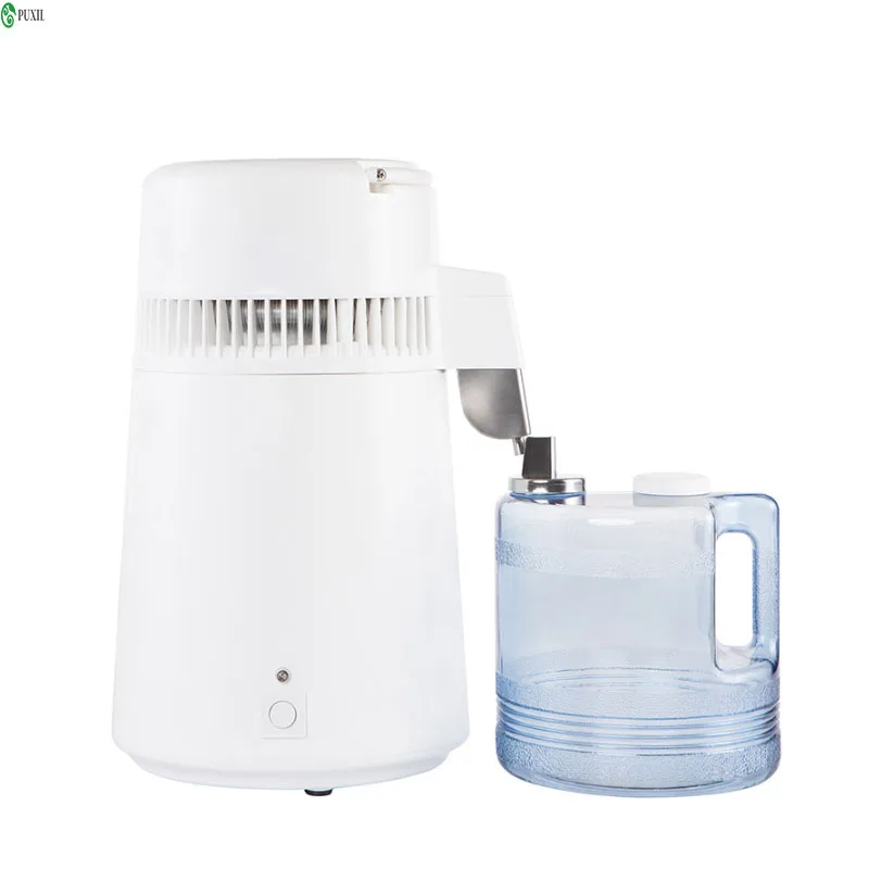 Pure Water Distiller 4L Dental Distilled Water Machine Filter Stainless Steel Electric Distillation Purifier Jug 110V 220V