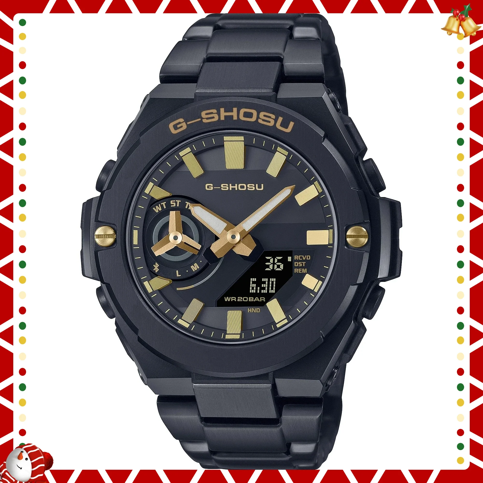 

Цифровые спортивные электронные часы унисекс, полнофункциональные, мировое время, автоматический подъем рук и т. д., GST, большой циферблат, серия 500