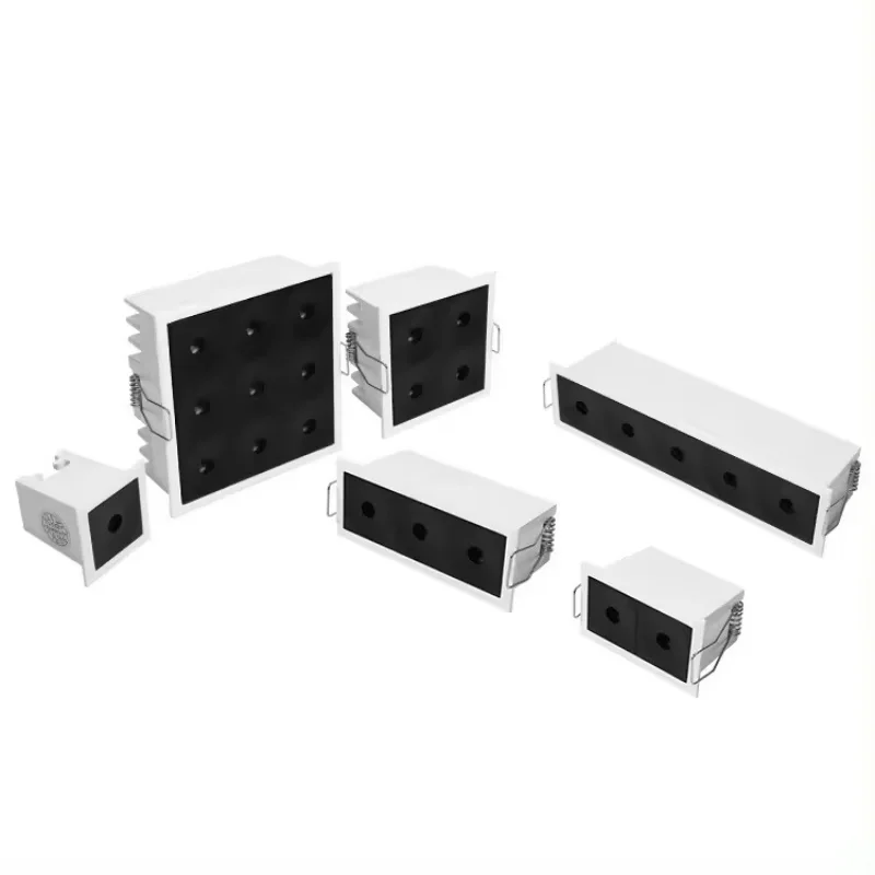 Dimmable Recessed ceiling downlight 3W 6W 9W 12W 15W 27W Housing Fittings LED Square Linear Wall Washer Spot Light 110V 220V