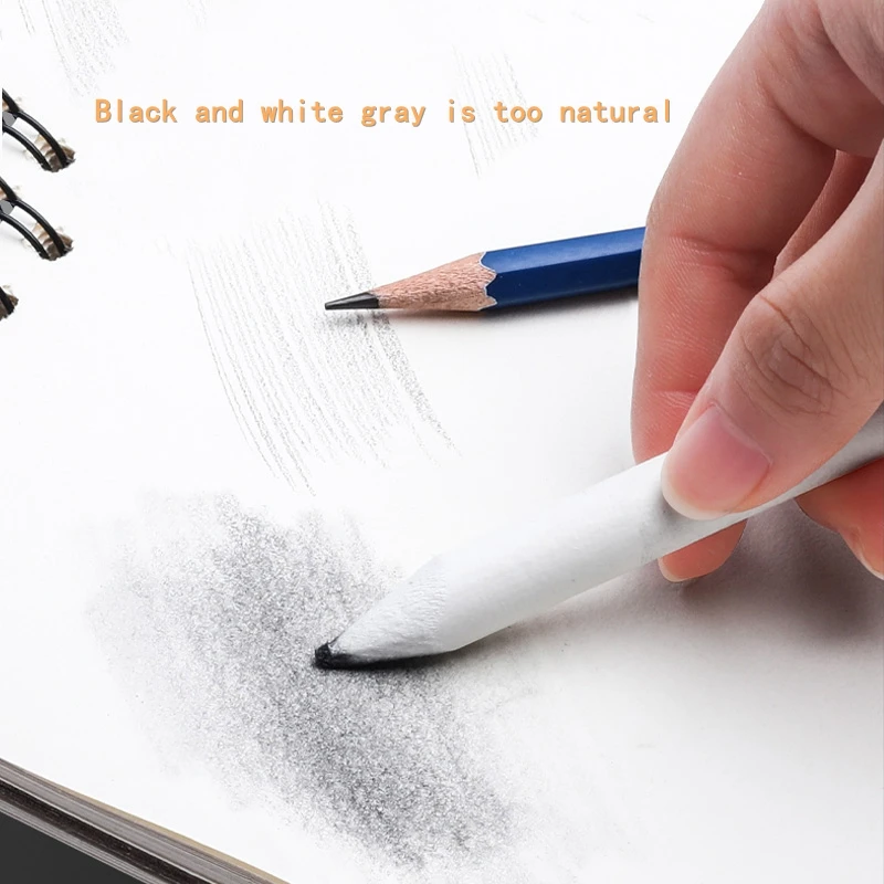 Conjuntos de 3/13 Peças: Papel para Esboço Profissional, Canetas Borracha e Esfuminhos para Esboços Artísticos, Pintura e Esfumar