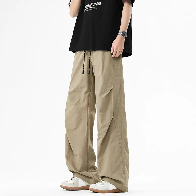 

All-match Military Gear Sports Workwear Pants Men Summer Straight Tube Loose Paratrooper Trousers Men's Clothes Cargo Pants Man