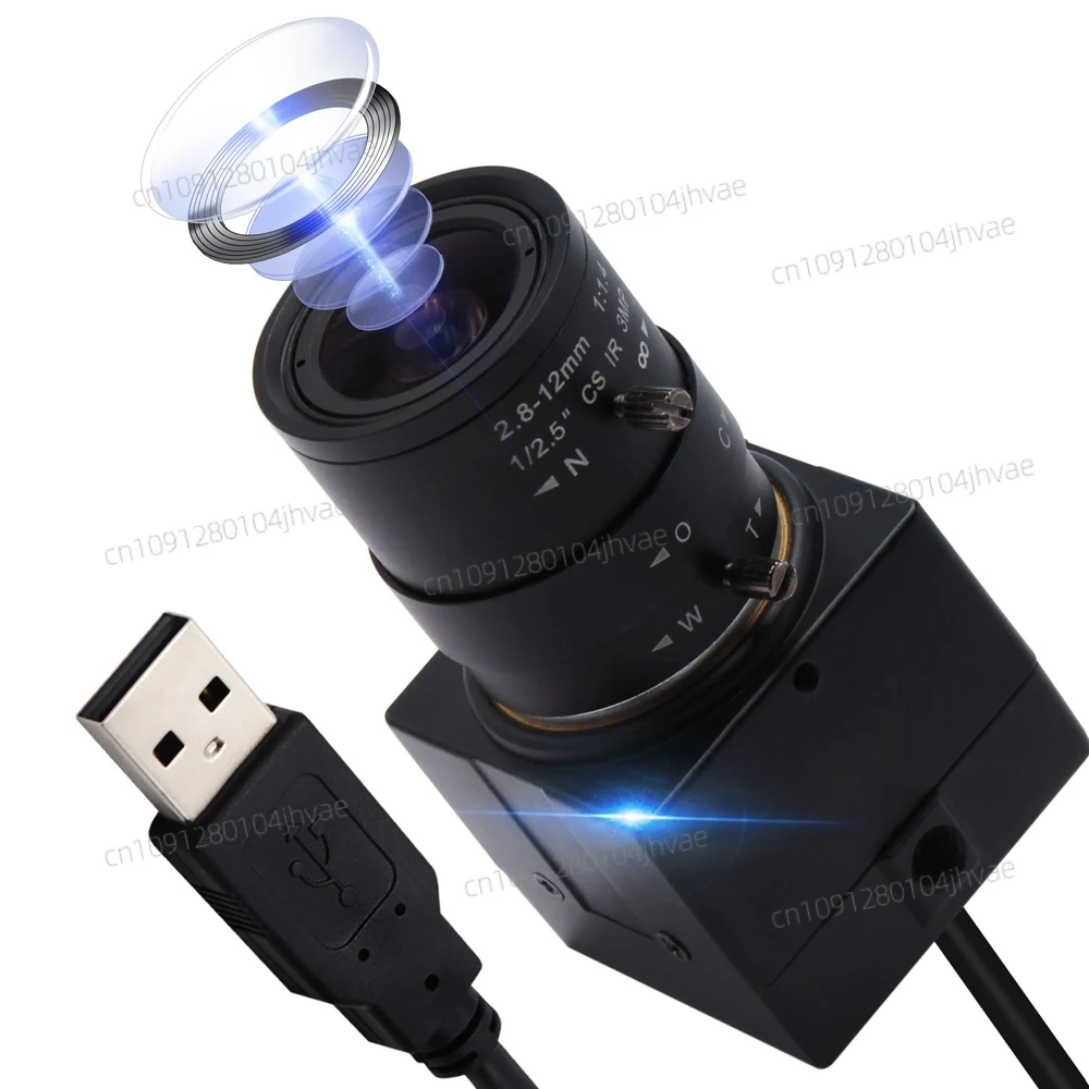 Kamera internetowa ELP 4K IMX415 Bezpłatny sterownik Obiektyw zmiennoogniskowy 2,8–12 mm Ręczne ustawianie ostrości Zoom optyczny Kamera USB 30 klatek na sekundę