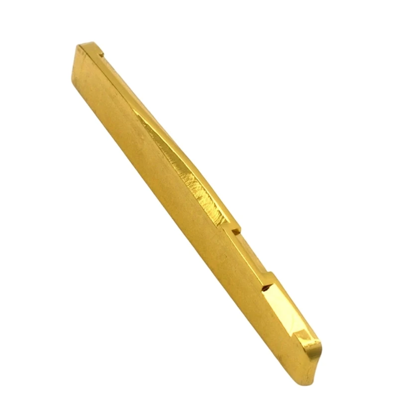 Premium Brass Acoustic Guitar Saddles Bridge Nut Pack For Enhanced Sound And Stable Tuning In Folk Guitars