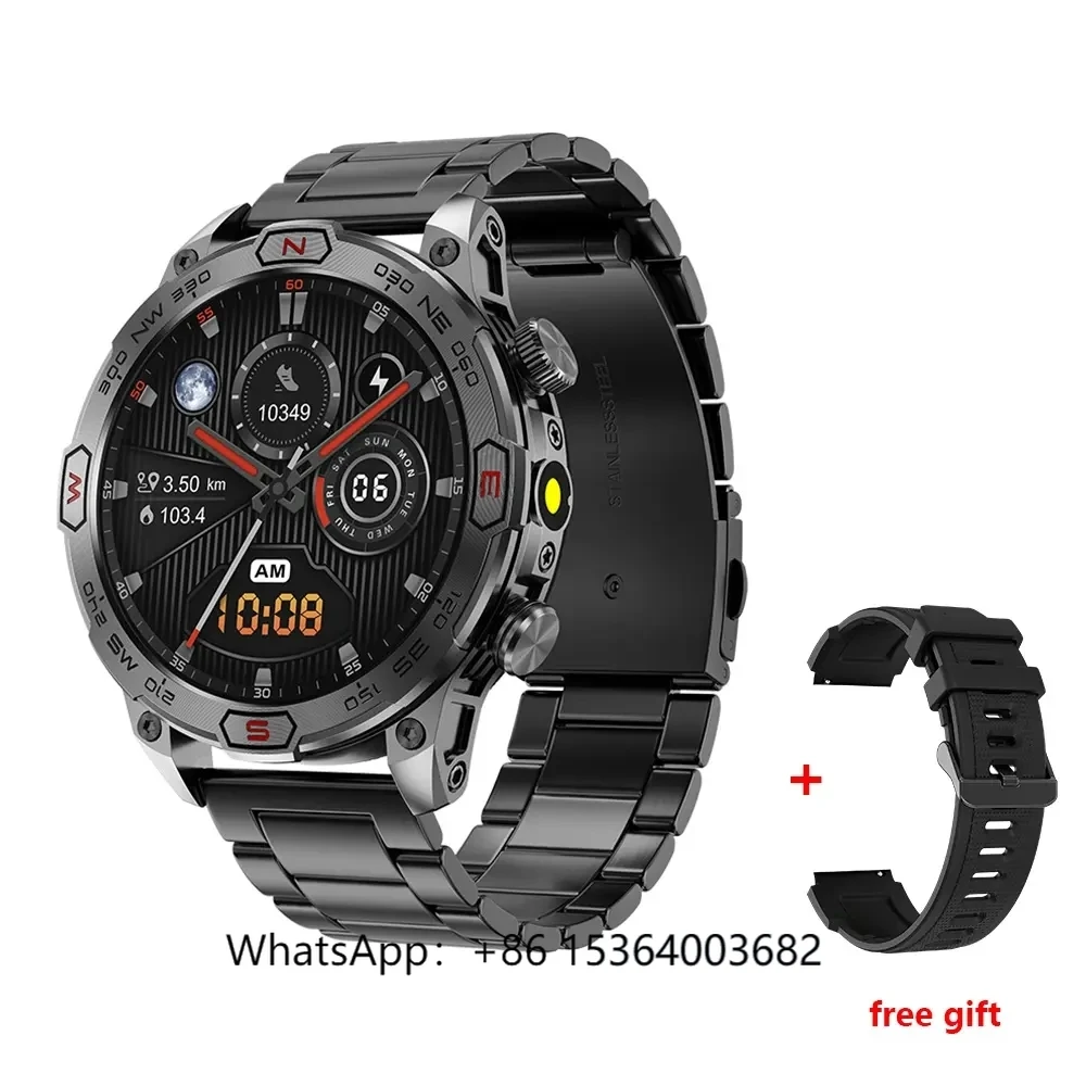 

2024 KC86 Smart Watch with Flashlight 1.43 Inch AMOLED Waterproof Outdoor Wearable Device Sport SmartWatch Hombre